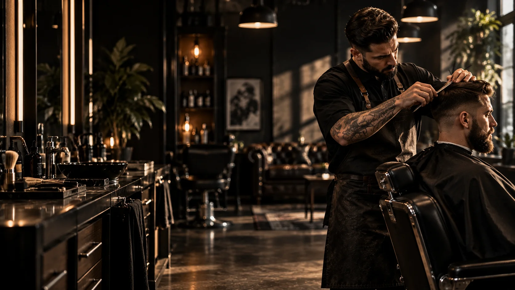 Barber bei der Arbeit