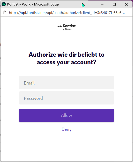 Kontist Login