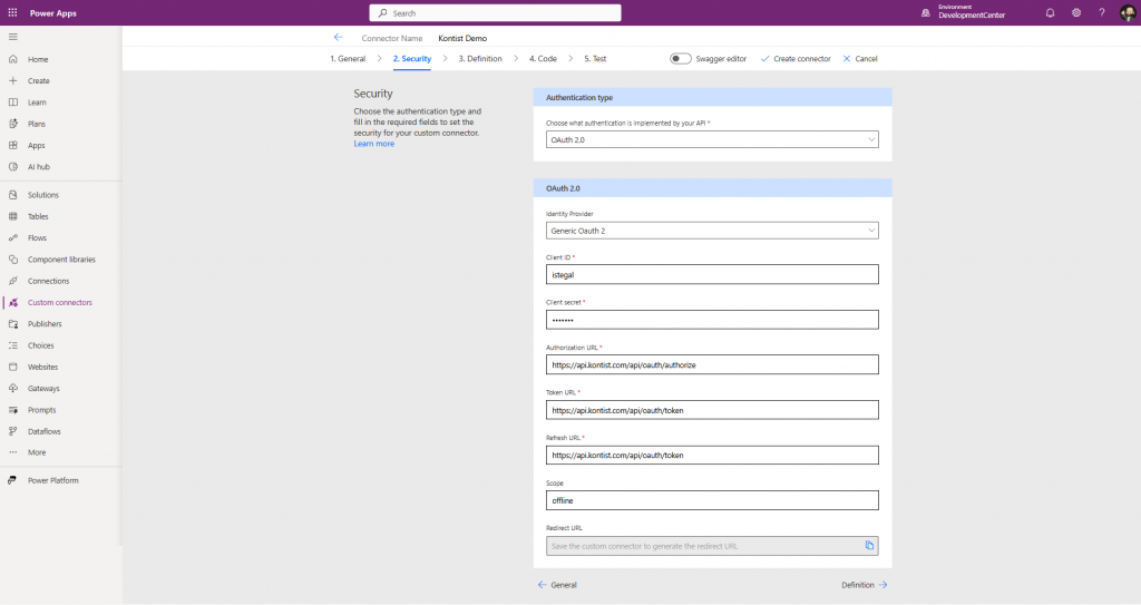 Konstist_CustomConnector_Security